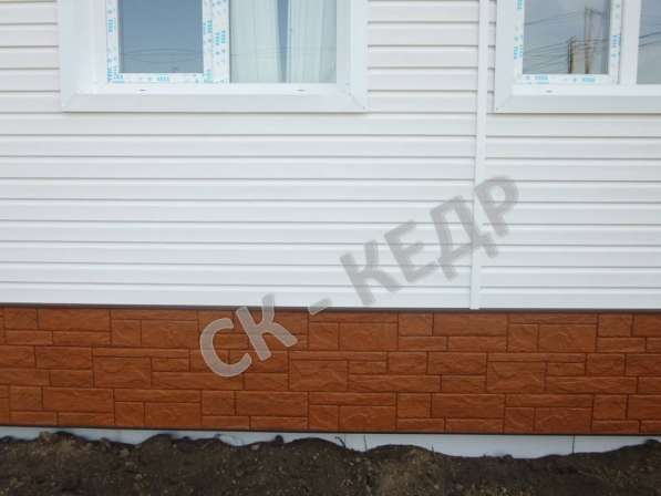 Отделка фасада сайдингом, фасадными панелями в Красноярске фото 10