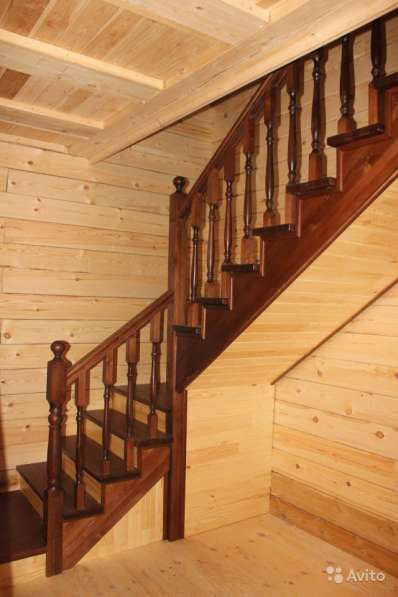 Лестницы деревянные производство монтаж в Иркутске фото 10