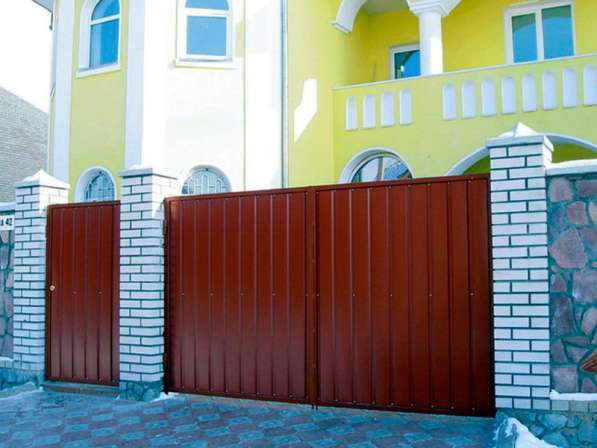 Откатные ворота, гаражные ворота в Иркутске фото 3