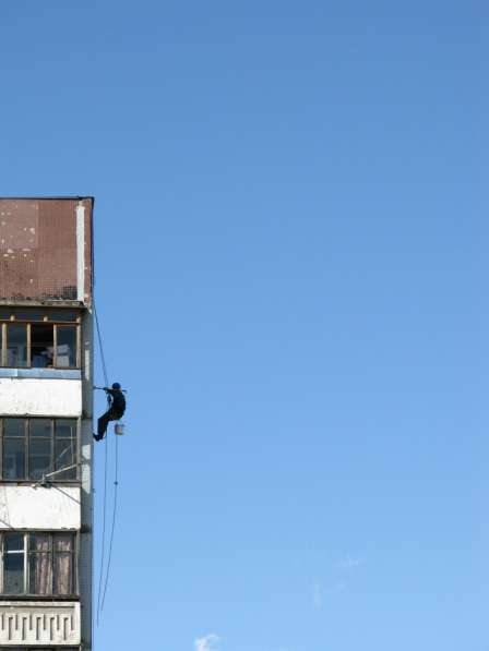 Высотные работы. Альпинисты, мойка фасада, монтаж в Санкт-Петербурге фото 8
