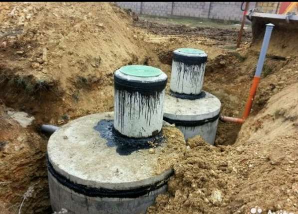 Септик бетонные кольца 6.9м3 для канализации в частный дом в Тюмени фото 5