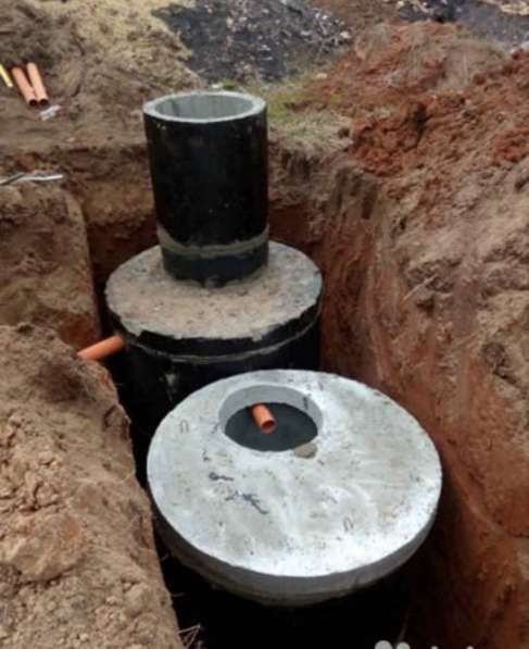 Септик бетонные кольца 6.9м3 для канализации в частный дом в Тюмени фото 6