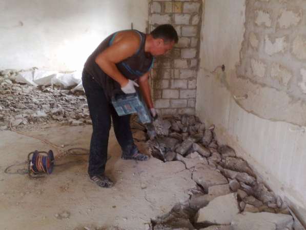 Демонтажные работы, штробление, снос стен в Тюмени фото 17