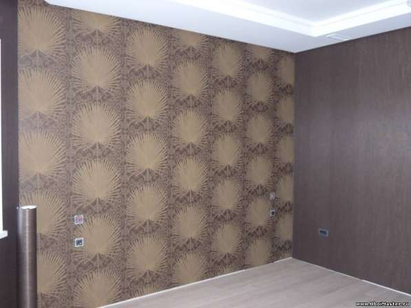 Поклейка обоев малярные работы в Москве фото 9