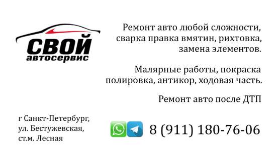 Кузовной и малярный ремонт. Восстановление авто после ДТП в Санкт-Петербурге