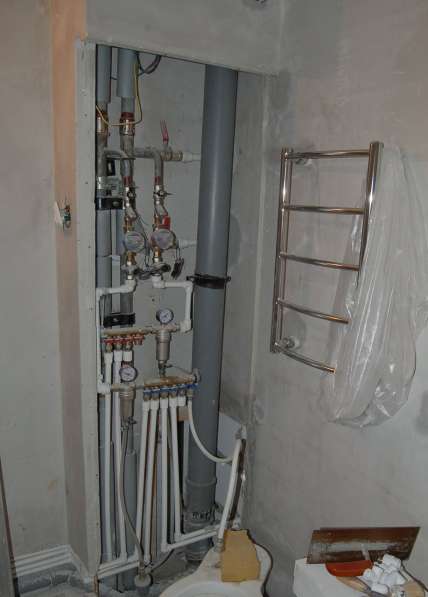 Ванная комната (квартира, новостройка), кухня «под ключ» в Москве фото 7