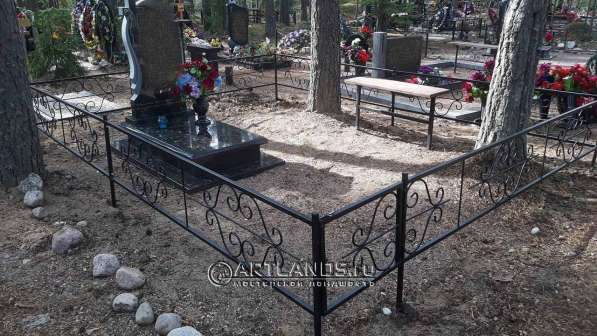 Благоустройство могил покрытием каменный ковер Art Gravel в Санкт-Петербурге фото 6