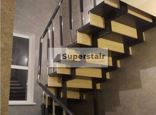 Лестницы на металлическом каркасе под заказ в Подольске фото 6