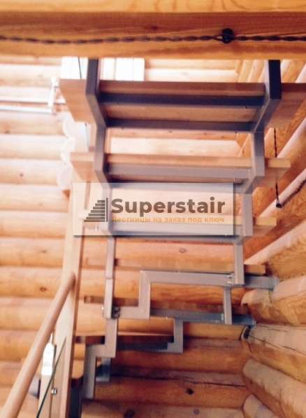 Лестницы на металлическом каркасе под заказ в Подольске фото 5