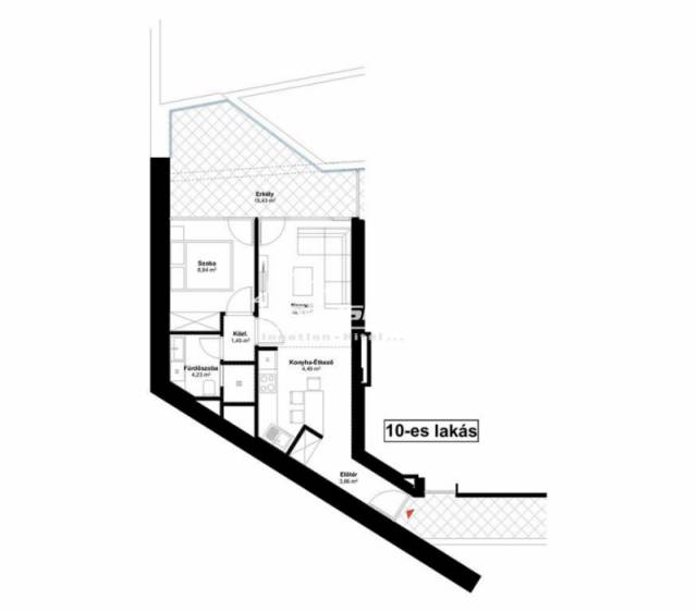 Eladó 49 nm-es Újépítésű tégla lakás Alsóörs - Alsóörs - Eladó ház, Lakás 9