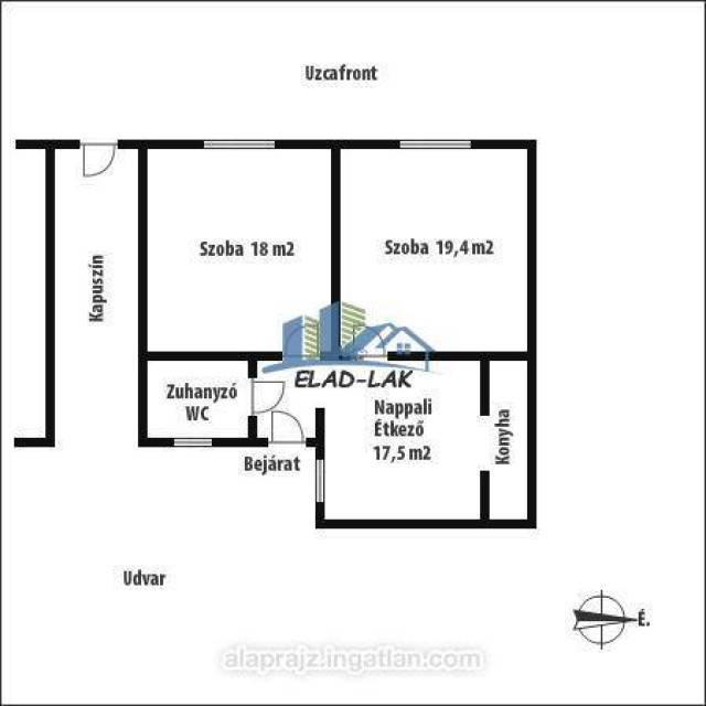 60 m2-es 2 sz. házrész-lakás Szombathely - Szombathely - Eladó ház, Lakás 13