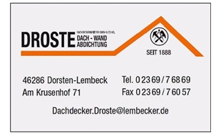 Bedachungen Droste GmbH & Co. KG - Dachdeckerarbeiten