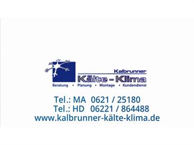 ➤ Kalbrunner - Kälte - Klima GmbH 69221 Dossenheim Öffnungszeiten | Adresse | Telefon 0