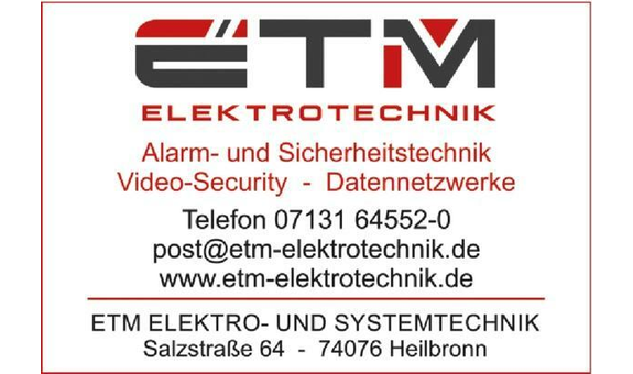 ➤ ETM Elektro- und Systemtechnik Müller GmbH 74076 Heilbronn Adresse | Telefon | Kontakt 0