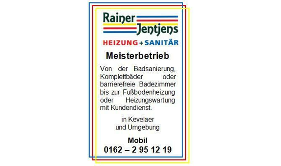 ➤ Jentjens Rainer Heizung + Sanitär 47623 Kevelaer Adresse | Telefon | Kontakt 0