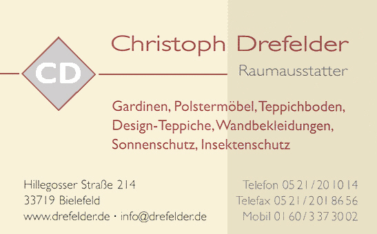 ➤ Drefelder Christoph 33719 Bielefeld-Heepen Öffnungszeiten | Adresse | Telefon 0
