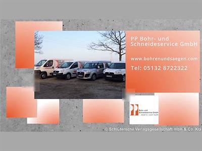 ➤ PP Bohr- und Schneidservice GmbH Beton- Bohren und Sägen 31275 Lehrte-Ahlten Öffnungszeiten | Adresse | Telefon 0