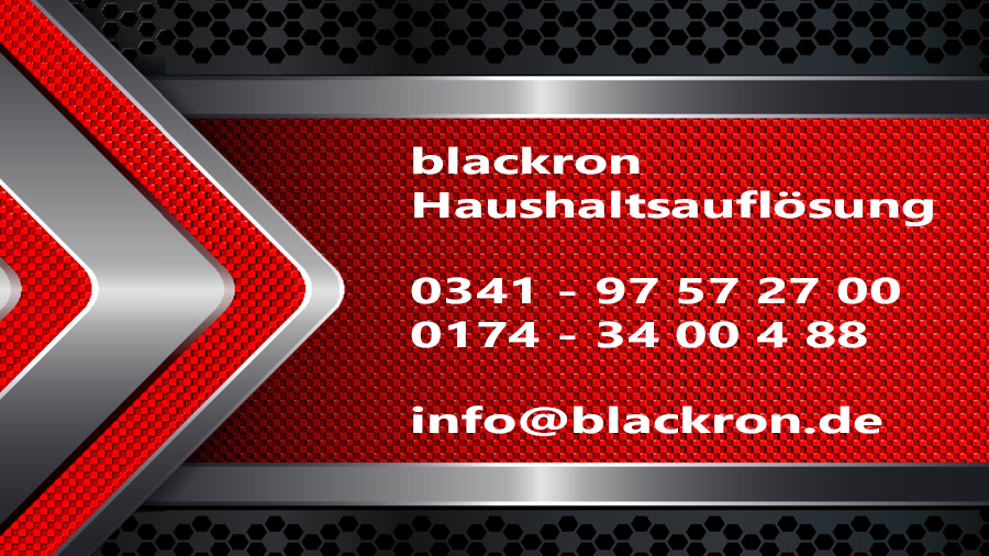 ➤ blackron Haushaltsauflösung 04179 Leipzig-Neulindenau Öffnungszeiten | Adresse | Telefon 0