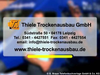➤ Thiele Trockenausbau GmbH 04178 Leipzig-Böhlitz-Ehrenberg Öffnungszeiten | Adresse | Telefon 0