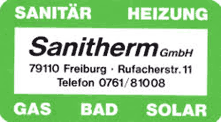Sanitherm GmbH Sanitär-Heizung-Bad-Gas-Solar - Sanitärtechnische Arbeiten