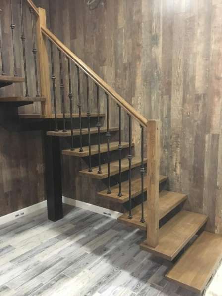 Монтаж и установка деревянных лестниц для дома в Калуге фото 15