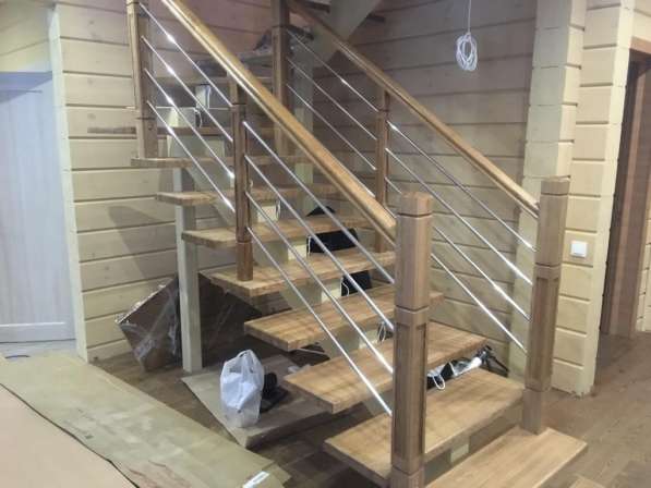 Монтаж и установка деревянных лестниц для дома в Калуге фото 12