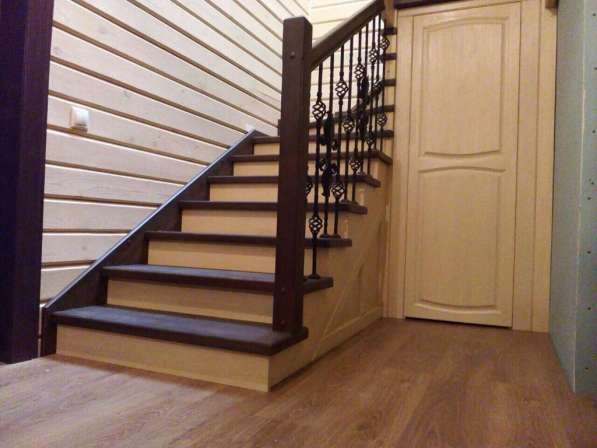 Монтаж и установка деревянных лестниц для дома в Калуге фото 14