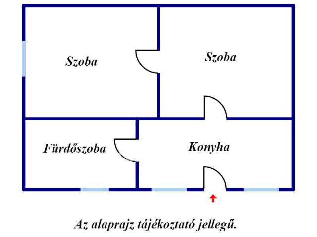 Eladó 50 m2-es családi ház Mezőtúr, Csendes - Mezőtúr, Csendes - Családi ház 1