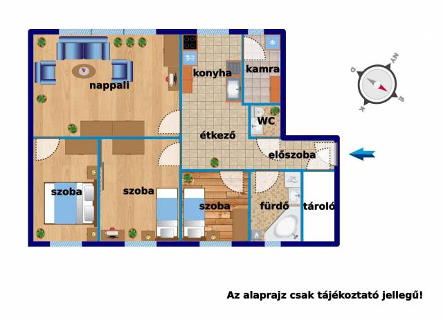 Eladó 82 m2-es téglalakás Veszprém - Veszprém - Tégla lakás 22