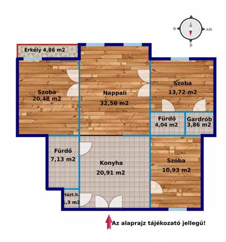 Kiadó 112 m2-es téglalakás Budapest IX. kerület - Budapest IX. kerület - Tégla lakás 14