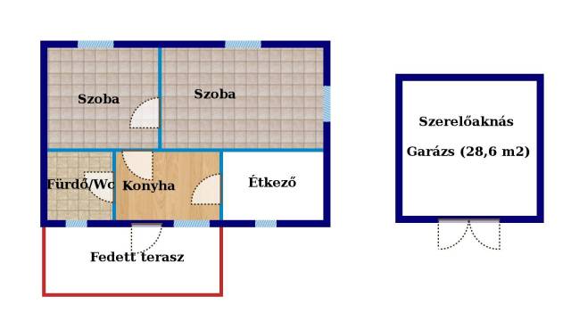 Eladó 43 m2-es családi ház Újszilvás - Újszilvás - Családi ház 18