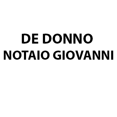 De Donno Notaio Giovanni +390836485839