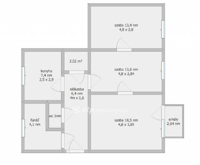 Eladó 63 nm-es tégla lakás Szekszárd központ - Szekszárd, központ - Eladó ház, Lakás 0