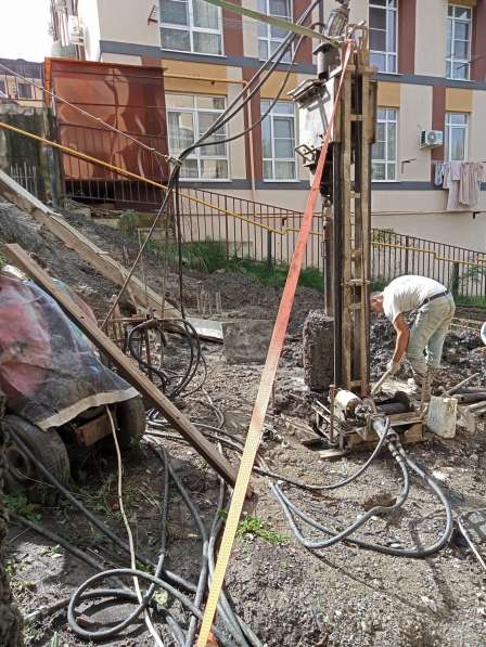 Буровые работы в трудно доступных местах в Сочи