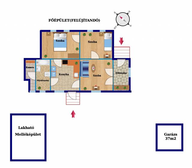 Eladó 150 m2-es családi ház Szeged, Kismartoni utca - Szeged, Kismartoni utca - Eladó ház, Lakás 0