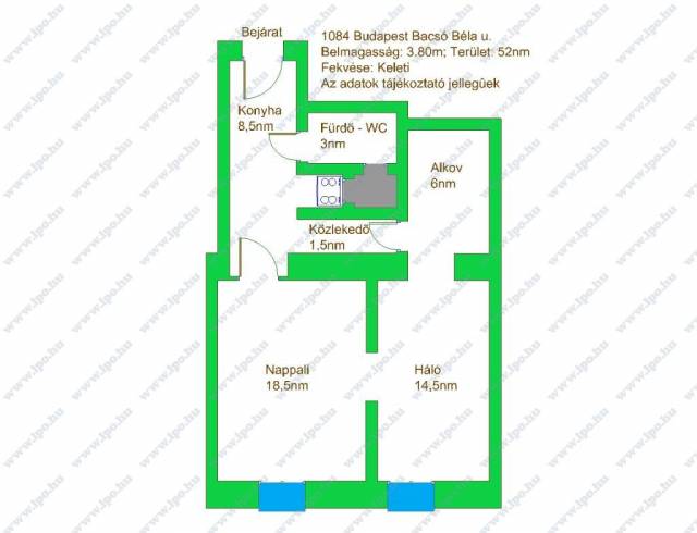 Eladó lakás Budapest Bacsó Béla utca f.sz. 52m2 ref:3953 | Lakáspont - belváros specialista ingatlan - Budapest VIII. kerület, Bacsó Béla utca - Eladó ház, Lakás 17