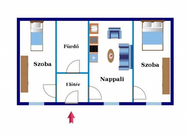 Eladó 55 m2-es téglalakás Budapest VI. kerület, Székely Bertalan utca - Budapest VI. kerület, Székely Bertalan utca - Eladó ház, Lakás 1