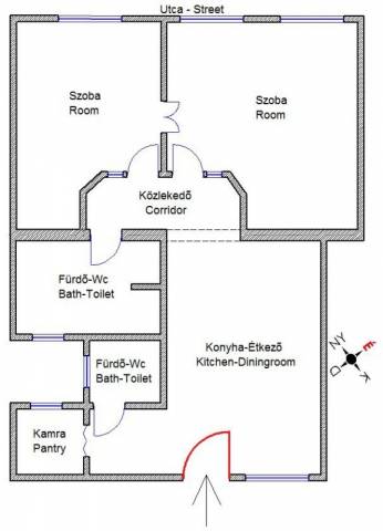 Eladó 72 m2-es téglalakás Budapest VI. kerület, Lovag utca - Budapest VI. kerület, Lovag utca - Tégla lakás 19