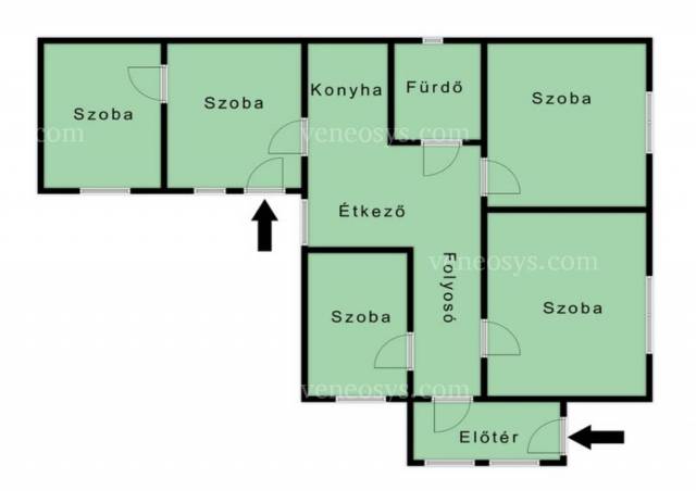 ELADÓ Nyékládházán egy 92 m² felújított, szigetelt családi ház 371 m² saroktelken! - Nyékládháza - Eladó ház, Lakás 0