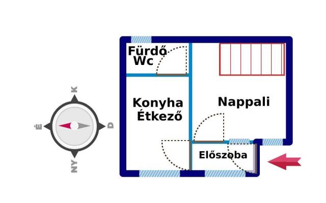 Eladó 57 m2-es családi ház Pécs, Abaligeti út - Pécs, Abaligeti út - Családi ház 20