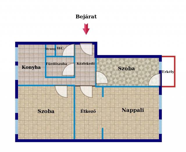 Eladó 62 m2-es panellakás Tatabánya - Tatabánya - Eladó ház, Lakás 20