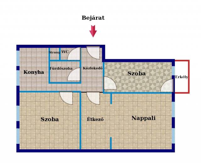 Eladó 62 m2-es panellakás Tatabánya - Tatabánya - Panel lakás 20