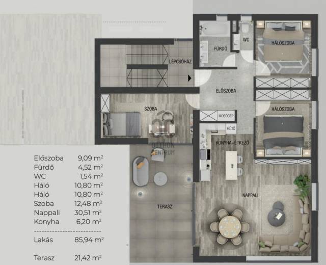 Eladó lakás Budapest 3. ker., Aranyhegy - Budapest III. kerület, Aranyhegy - Tégla lakás 6