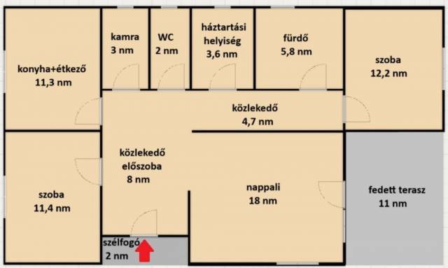 Százhalombatta, dunafüred részén, 632 nm-es telken, 80 nm-es, 3 szobás, egyszintes családi ház eladÓ - Százhalombatta - Családi ház 12