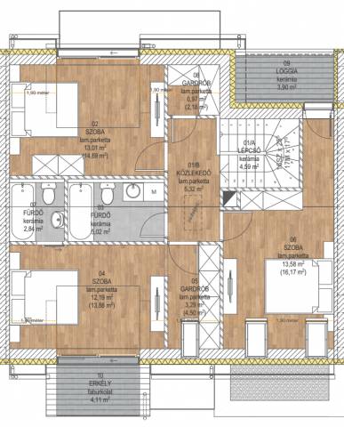 Eladó 174 m2-es sorház Hajdúszoboszló - Hajdúszoboszló - Sorház 9