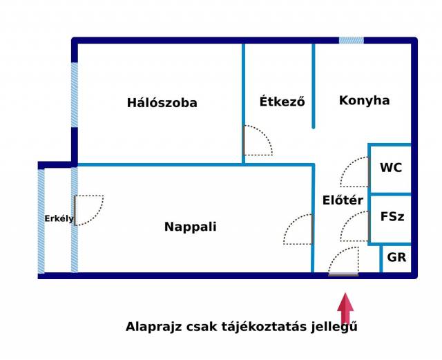 Eladó 57 m2-es panellakás Budapest XIII. kerület - Budapest XIII. kerület - Panel lakás 12