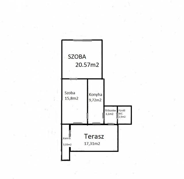 Eladó 51 m2-es téglalakás Szombathely, Csendes - Szombathely, Csendes - Tégla lakás 12