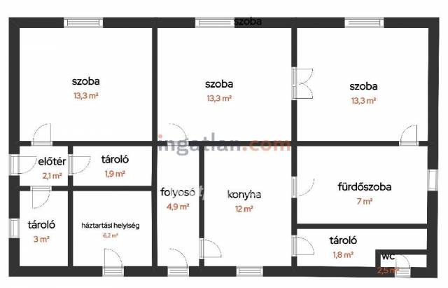 Eladó 117 m2-es családi ház Orgovány, Kossuth Lajos - Orgovány, Kossuth Lajos - Családi ház 8