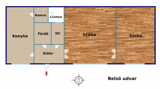 Eladó 55 m2-es téglalakás Budapest XIII. kerület, Pannónia utca - Budapest XIII. kerület, Pannónia utca - Tégla lakás 16