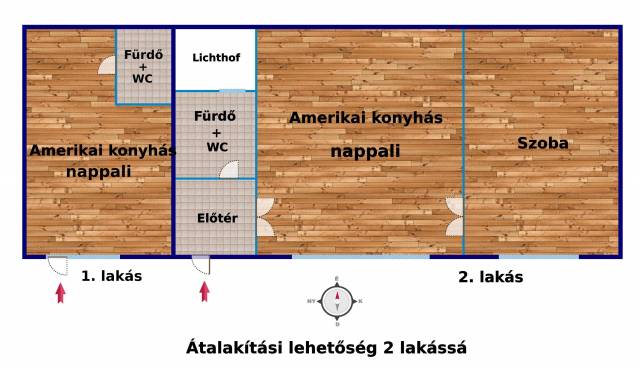 Eladó 55 m2-es téglalakás Budapest XIII. kerület, Pannónia utca - Budapest XIII. kerület, Pannónia utca - Tégla lakás 15